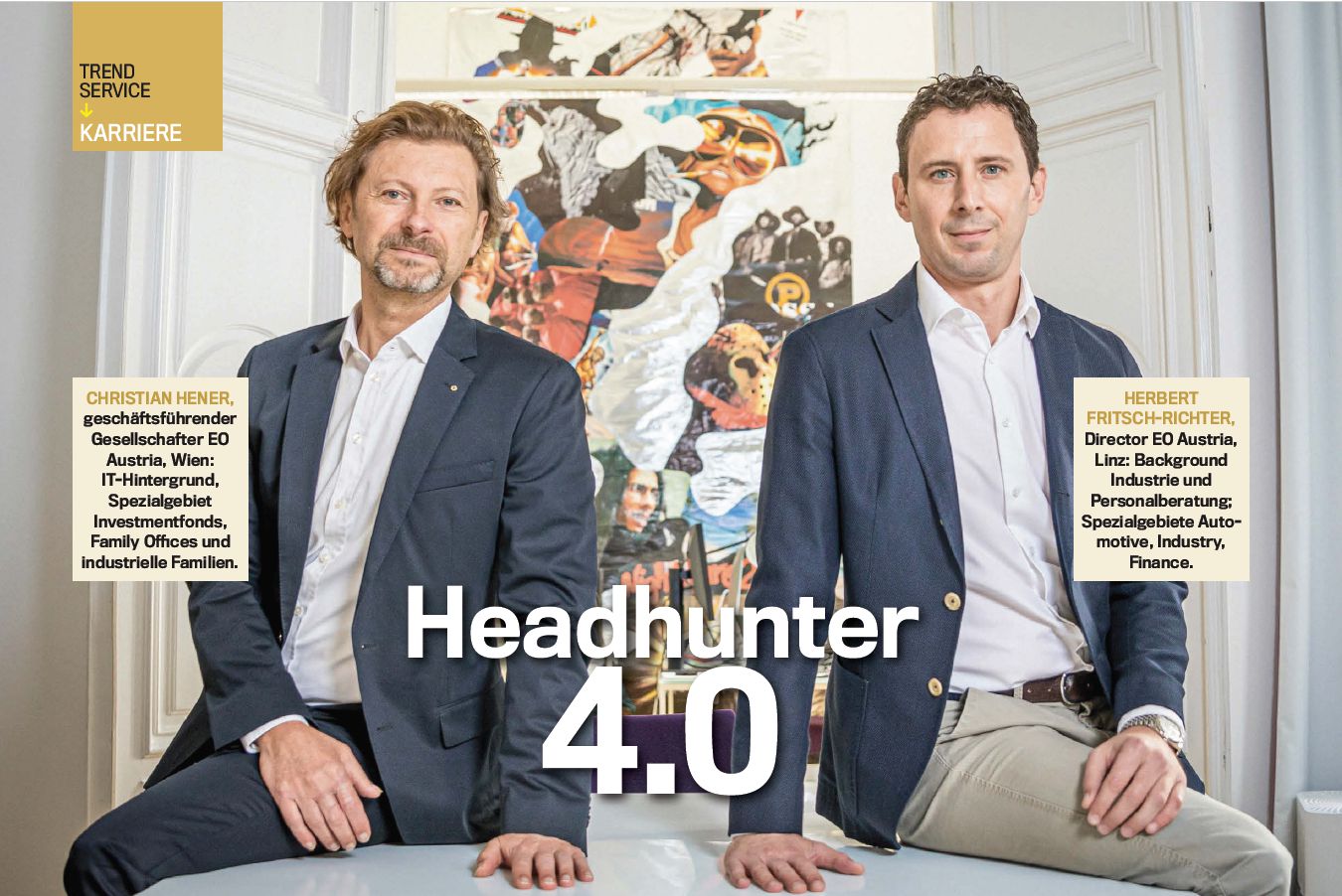 Christian Hener, MBA Managing Director & Mag. Herbert Fritsch-Richter Director Operation (c) trend.